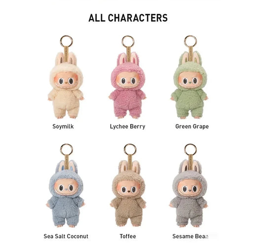 Labubu Doll Vinyl First Generation Monster Dolls Labubus Originales Popmart Macaron Mini Blind Box Plush Toy La Bubu Original