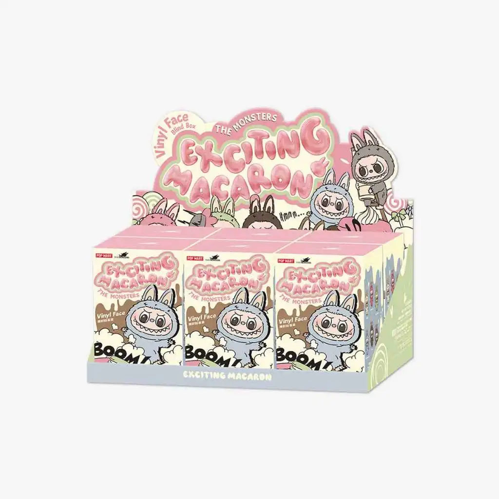 Labubu Doll Vinyl First Generation Monster Dolls Labubus Originales Popmart Macaron Mini Blind Box Plush Toy La Bubu Original